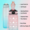 Bouteille Deau 1 Litre Botellas Plasticas 1000Ml Pink and Blue Pastel Reusable Women Bpa Free Water Bottle Bottles