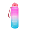 Garrafa De Agua Platico Personalizada 1 Litre Custom Water Bottle With Time Marker With Straw Bottles
