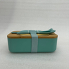 Hot Portable Leakproof Wooden Office Bento Box Bamboo Lid Fiber Plastic Lunch Box With Cutlery for Adults