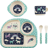 Hot Sales Children's Divided Plates Portion 4 Compartment Diet Plate with Cup Bowl Spoon and Fork
