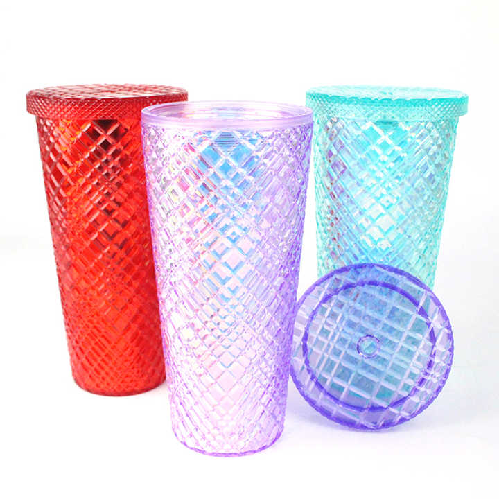 Tasse a Cafe De Luxe Becher Mit Deckel Und Strohhalm Skinny Double Wall Coffee Customized Tumblers With Lid and Straw