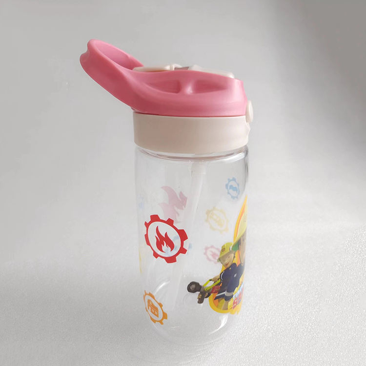 Botella De Agua Nino Eco Friendly Kids Children Plastic Tritan Water Bottle With Straw