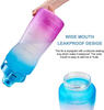 Custom Logo Bpa Free Customized Wholesale 2.2L Large Half Gallon 64Oz Gym Motivationa Water Bottle