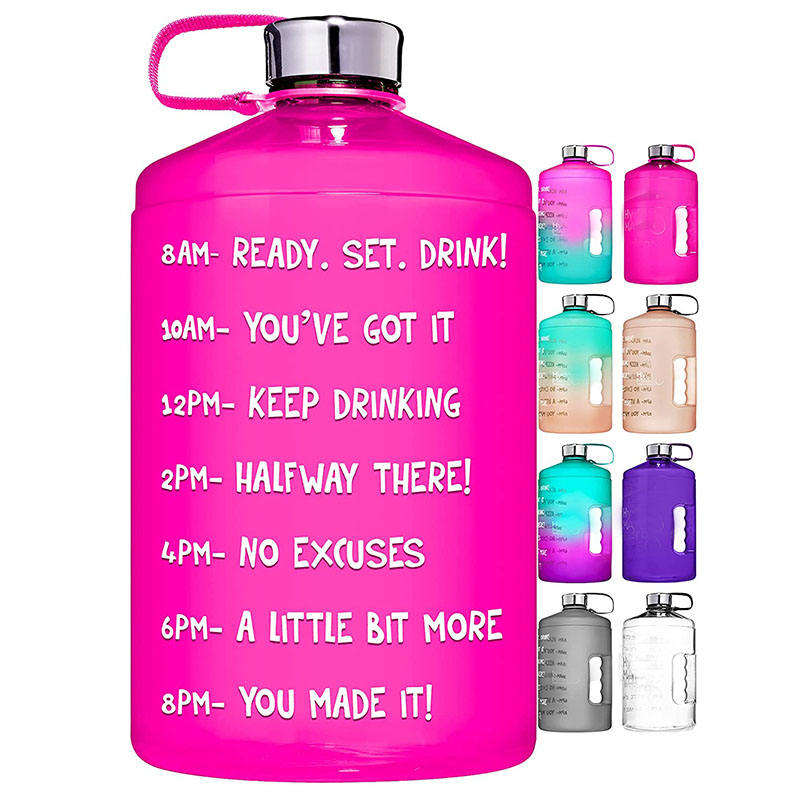 Custom Logo Wholesale Bpa Free 128 Oz 128Oz Motivational Tritan Plastic Gym Drink Bottle Water Bottle for Sport