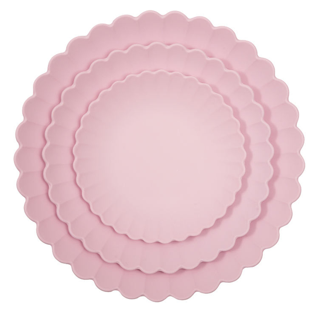 Organic Natural Customized Design Bamboo Fiber Children Dinnerware Plate Set Dinner Plate