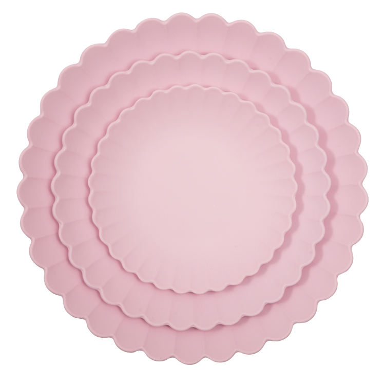 Organic Natural Customized Design Bamboo Fiber Children Dinnerware Plate Set Dinner Plate