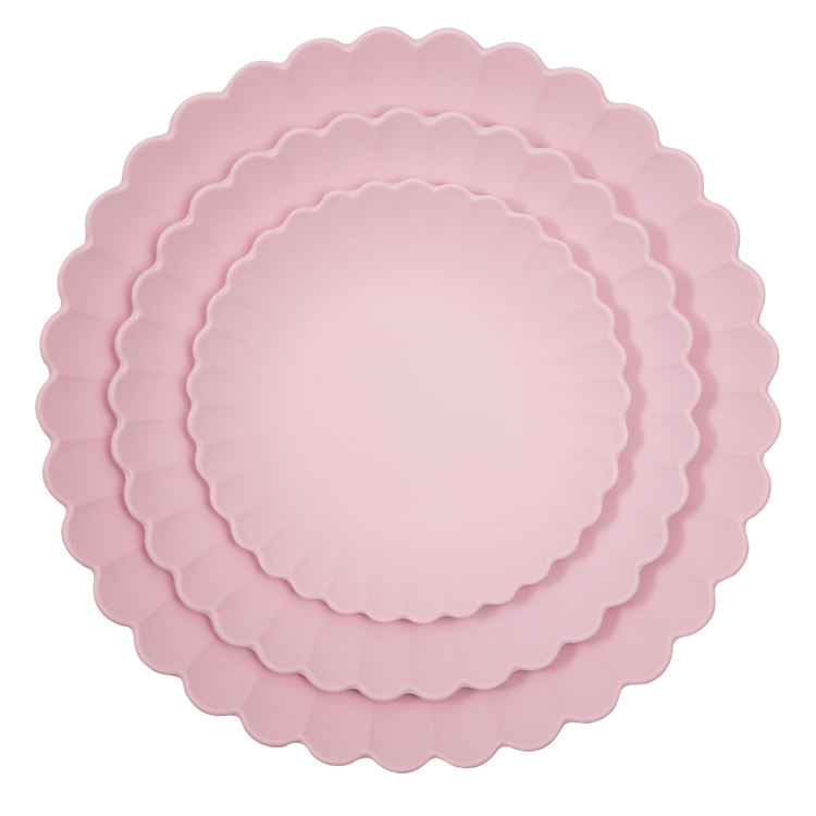 Organic Natural Customized Design Bamboo Fiber Children Dinnerware Plate Set Dinner Plate