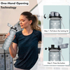 Eco-friendly Plastic 32 OZ Large Motivational Time Marker Water Bottle With Straw Lid for Fitness Gym and Outdoor Sports