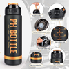 32oz Motivational Water Bottle with Time Marker & Chug Lid Leakproof BPA Free Tritan Wide Mouth