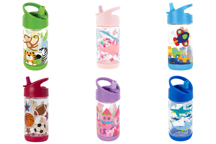 350ml Kids Water Drinking Bottle BPA Free Wide Mouth Flip Sip Easy Open Lightweight Leak-Proof Water Bottle with Cute Print