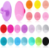 Portable Soft Facial Cleaning Brushes Scrub Silicone Face Washing Massage Cleaner Silicone Scrubber Face Brush