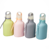 Wholesale 500Ml Portable Folding Water Bottle Sport Foldable Silicone Collapsible Bottle With Handle