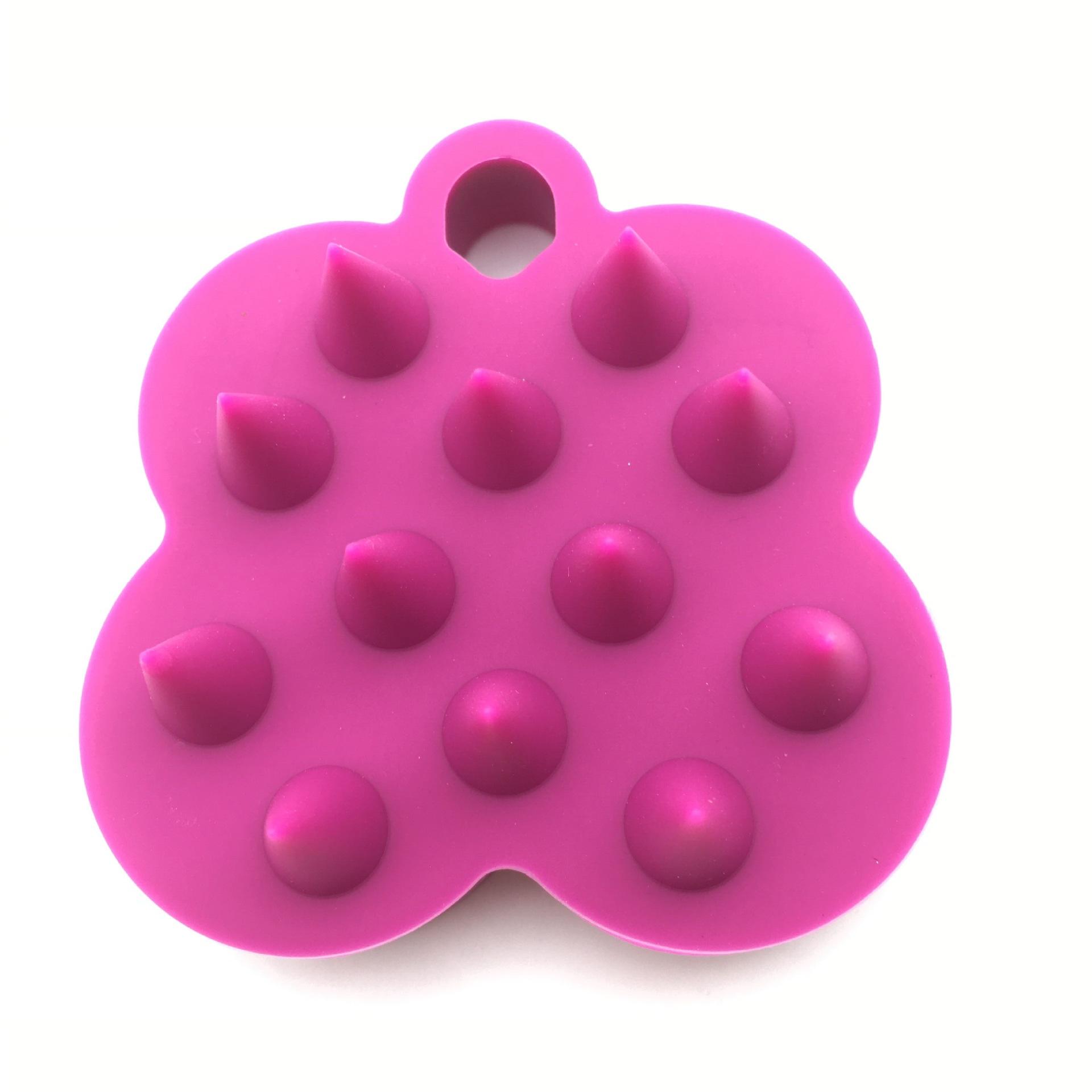 Shower Exfoliation Brush Soft Silicone Bath Body Handheld Brush Scrubber