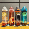 2024 Garrafa De Agua Esportiva Plastic Sport Fruit Water Bottle With Straw