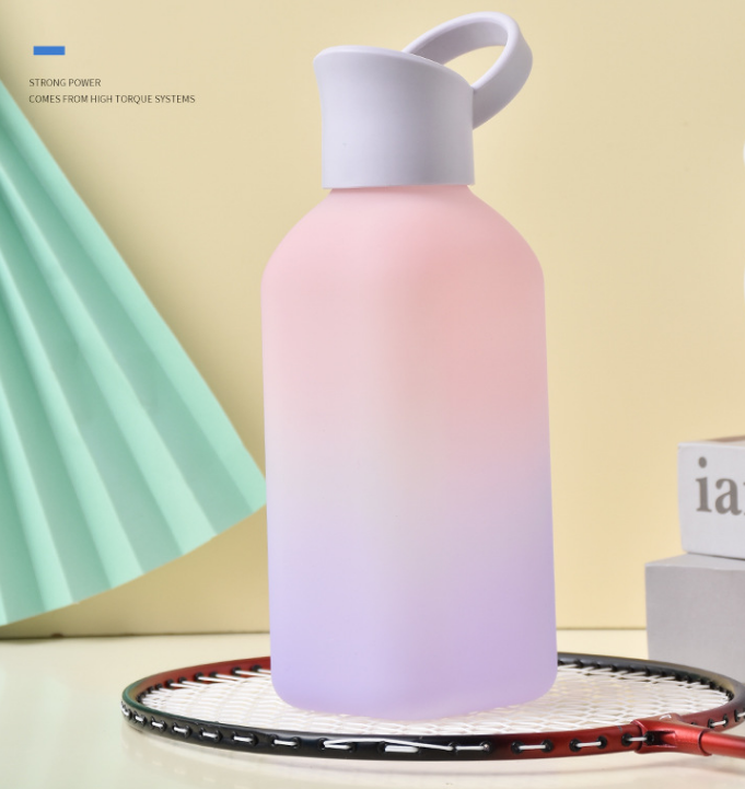 1000ML Minimalist Portable Outdoor Sports Fitness Portable Plastic Water Bottle With Handle