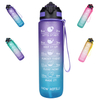 1L Big Capacity Portable Tritan Plastic Sports Water Bottle Space Bottle Screw Lid with Suction Nozzle and Hand Grip