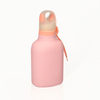 500Ml Custom Leakproof Sport Reusable Silicone Portable Foldable Water Bottle With Rope Lid