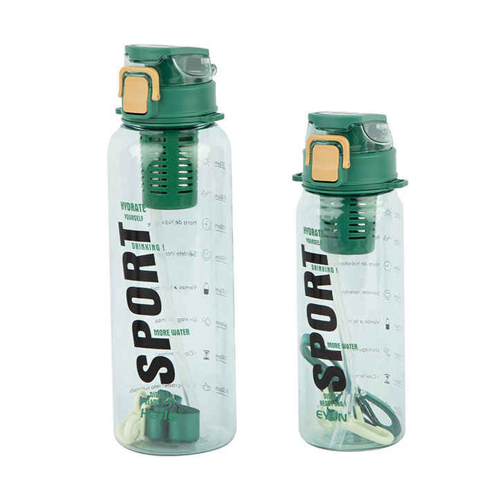 1500ML Transparent Bottle TRITAN/PC/PETG Material with Rope Gym Bottle