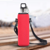 Neoprene Water Bottle Sleeve With Reminder Insulator 32oz Bottle Cover Holder Carrier with Shoulder Strap