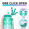 1 Liter BPA Free Gradient Plastic Water Bottle 32oz Motivational Time Marker Water Bottle With Custom Logo