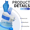 Wholesale Gradient Gym Bottle 1L BPA Free Sports Motivational Drink Bottle Plastic Water Bottles with Time Marker