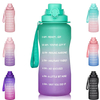 1 Gallon/128oz Motivational Water Bottle with Time Marker & Straw,Leakproof Tritan BPA Free Water Jug