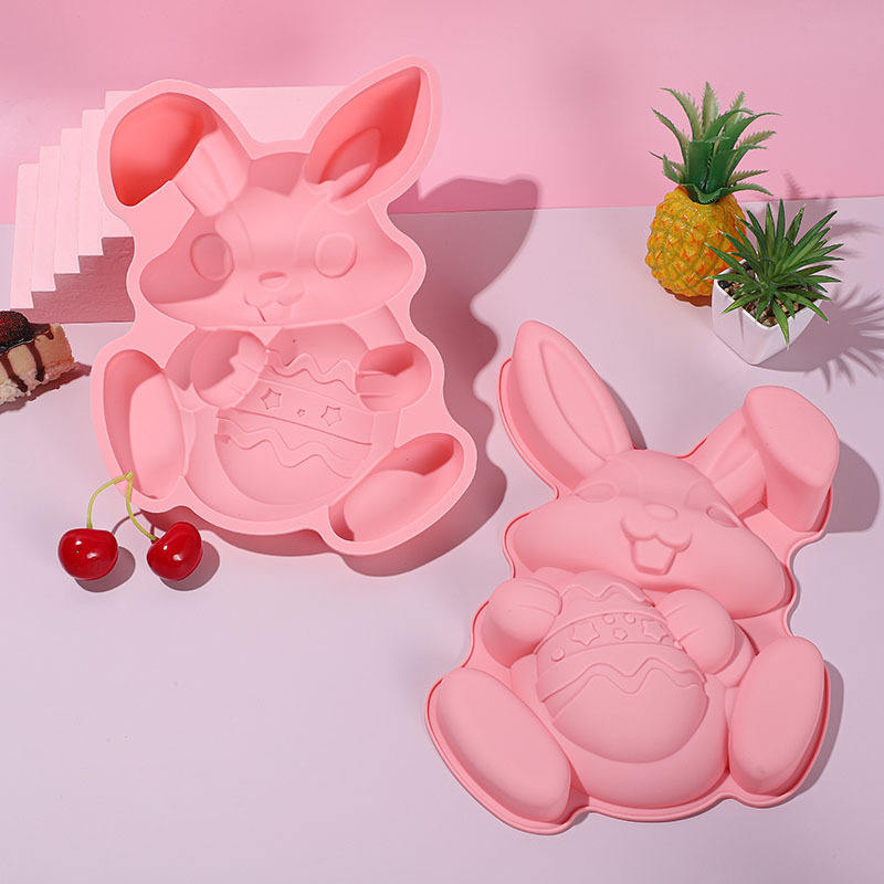 Kitchen Food Grade Silicone Baking Pan Set Rabbit Shape Cake Mold Bakeware Sets Silicone Baking Mould