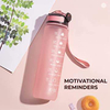 Factory Wholesale Water Bottle With Time Marker 32 Oz Motivational Gym Water Bottle With Time Marker