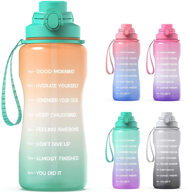 Made Clear Plastic Water Bottles Wholesale Bpa Free Eastman Tritan Sports Plastic Water Bottle with Straw