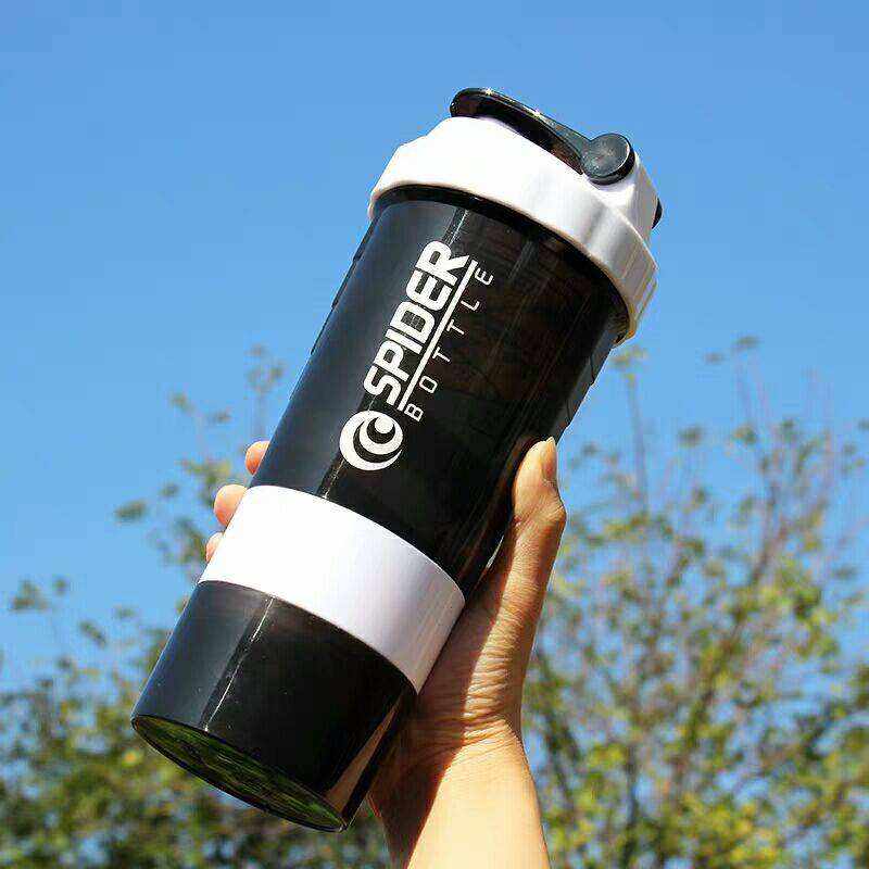 Skaka Flaska Custom Color 600Ml Water Bottles Plastic Protein Shaker Bottle With Powder Holder