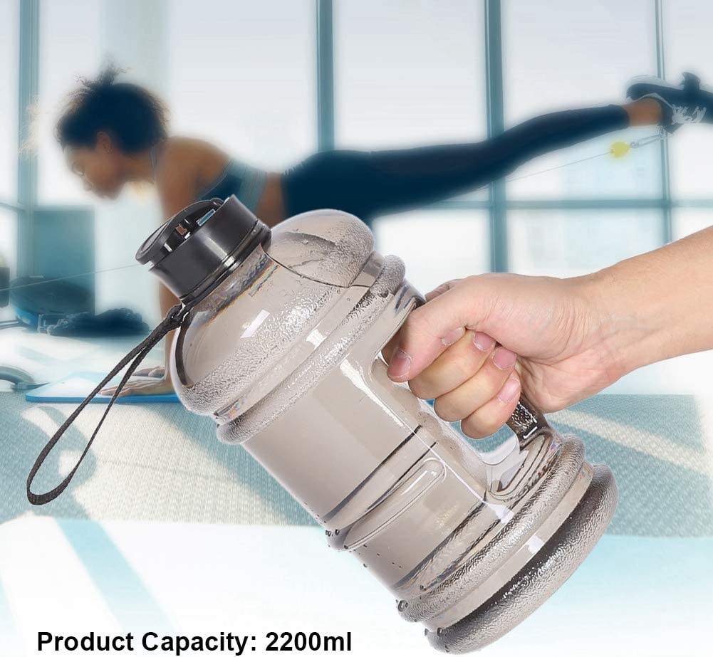 Half Gallon Water Bottle Sports Gym Bottle With Handle BPA Free Customizable Outdoor Plastic Water Bottle