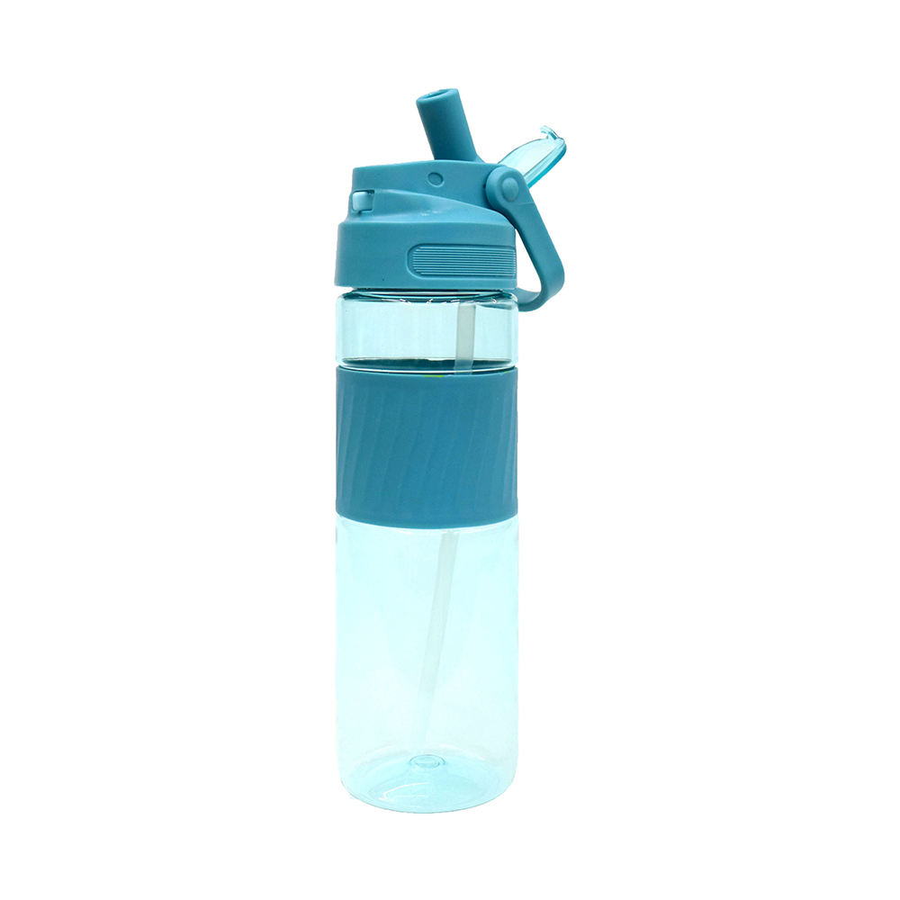 Hot Sell 700Ml Leakproof Transparent Reusable Water Drink Bottle Plastic With Silicone Sleeve