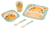 Reusable Bamboo Fiber Baby Plates Set Tableware Set