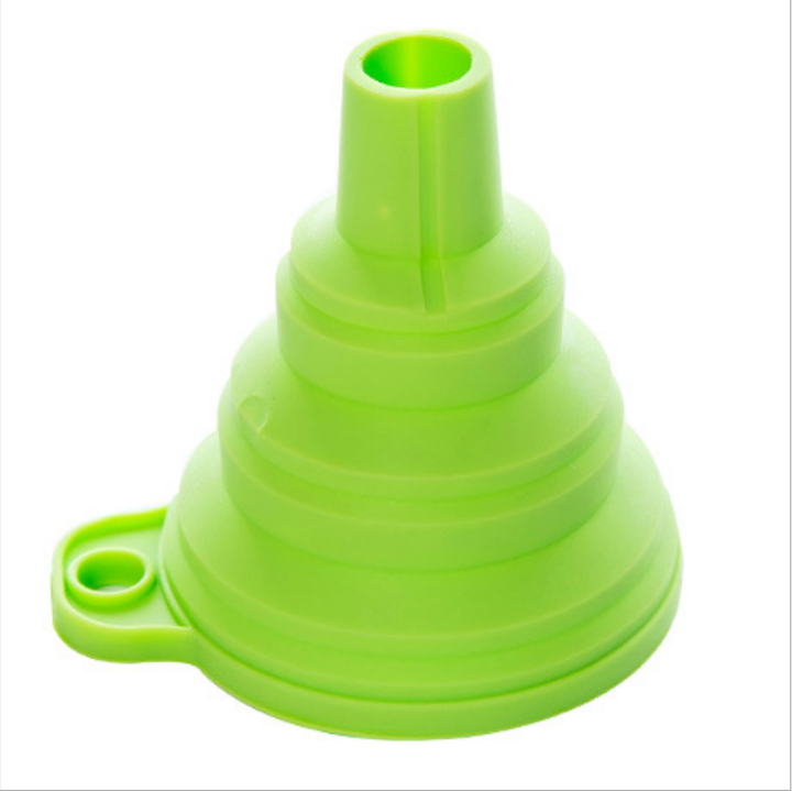 Hot Sale Silicone Durable Kitchen Tools Foldable Funnel Soft Food Grade Silicone Oil Funnel