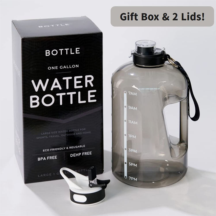 3.78L 128oz 1 Gallon Wholesale Reusable BPA Free Plastic Drinking Water Bottle Fitness Bottle for Gift Outdoor