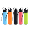 Food Grade 600ML Silicone Travel Camping Folding Water Bottle