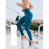 1L Plastic Bottle Tritan Time Marker Leakproof Large Big Sport Plastic Frosted White Motivational Water Bottle BPA Free