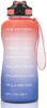 Outdoor Sports Half Gallon 64 oz BPA Free Time Marker Motivational Plastic Water Bottles