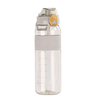 Wholesale 1L Big Capacity Clear Transparent Graduated Plastic Sports Water Bottles Bottle With Straw