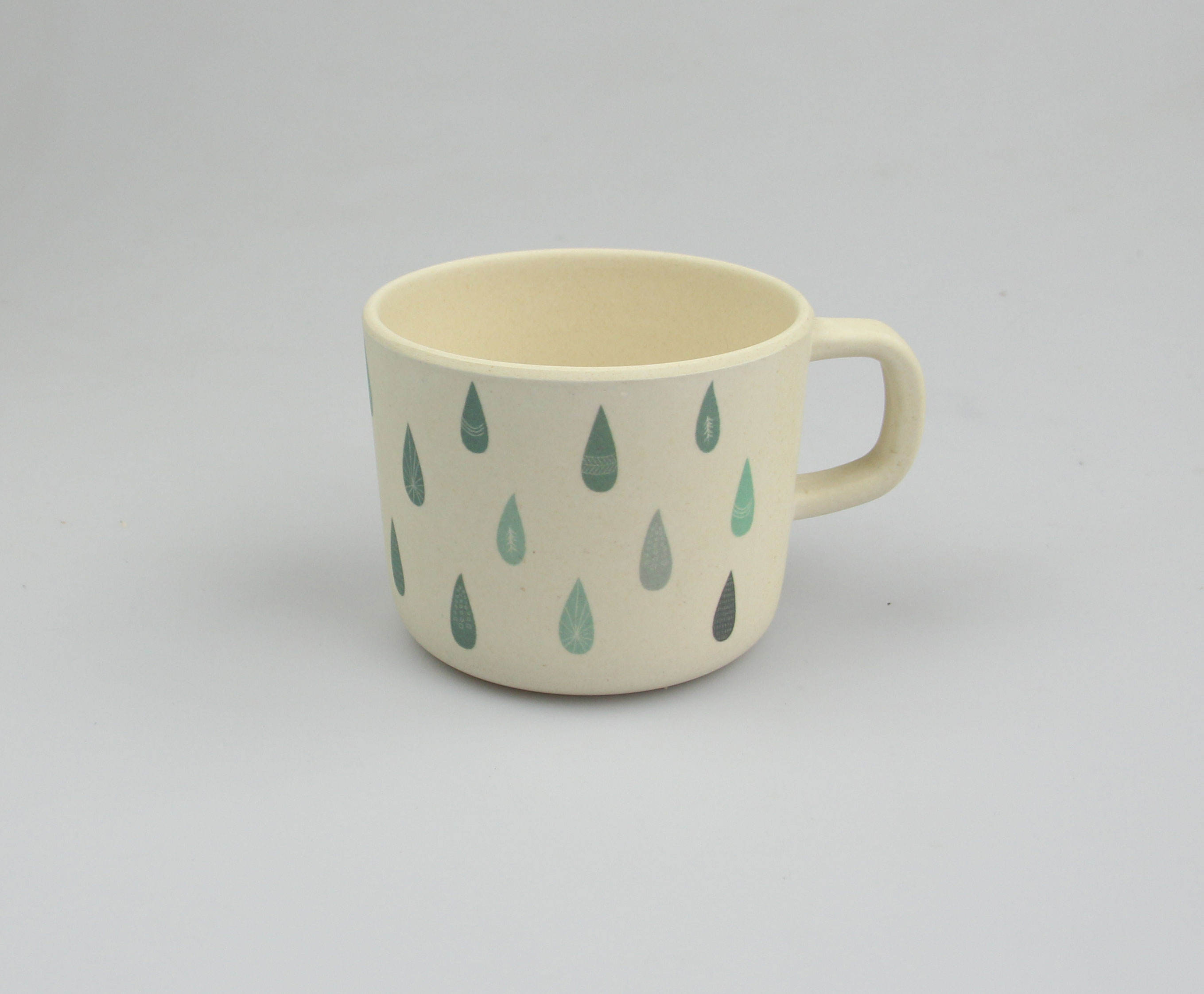 BPA Free Bamboo Fiber Children Drink Mug Small Capacity Cup with Handle