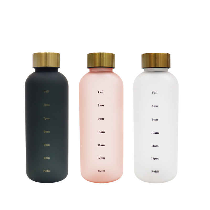 Factory Wholesale Low Price 500ml Motivational Frosted Water Bottles High Quality Plastic Water Bottle