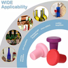 Reusable Glass Bottle Stopper Beverage Beer Champagne Wine Saver for Keep Fresh Silicone Wine Stoppers