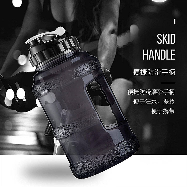 Factory Wholesale 2.2L Food Grade Plastic Super Big Capacity Ton Cup Gym Sports Water Drink Bottle for Sports Outdoor