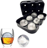 Sphere Silicone Ice Mold Silicone Bpa Free Reusable 4 Cavity Round Sphere Shape Mould Silicone Ice Ball Mold Tray for Whiskey