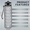 Wholesale 1000ML BPA-Free Gym Sport Travel Water Bottle with Straw Private Label Free Sample