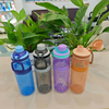 25oz 750ml Cups with pp BPA Free Portable Handle Plastic Water Bottle Outdoor Travel Sports Water Bottle with Screw Lid