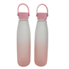 1000ML Gradient Leakproof Colorful Portable Gym Girls Water Bottle with Handle
