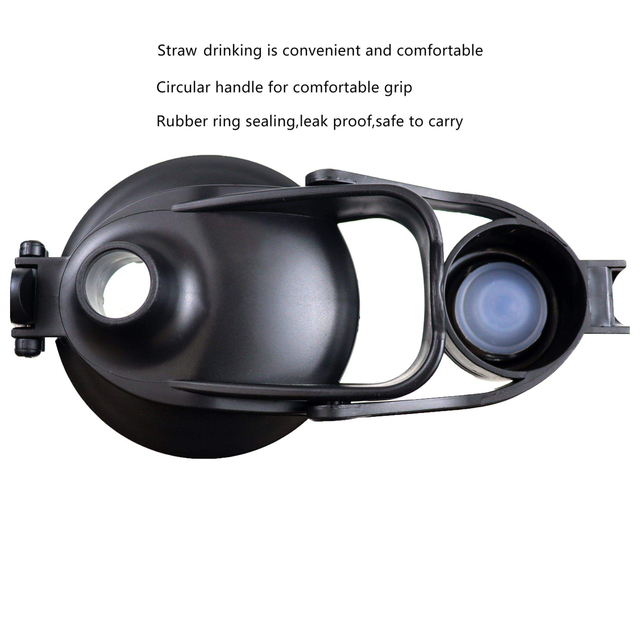 2025 New 1000ml Big Capacity 34oz Leakproof Portable Clear Transparent Gym Plastic Water Bottle