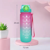 21oz Custom Colored Plastic Sports Bottle With Scale and Handle