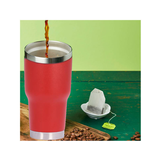 30oz Portable Double Wall Vacuum Insulated Stainless Steel Custom Logo Tumbler Travel Coffee Mug With Lid